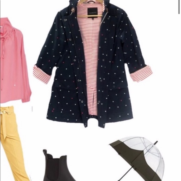 Talbots Jackets & Blazers - Talbots Water Resistant Polka Dot Utility Jacket